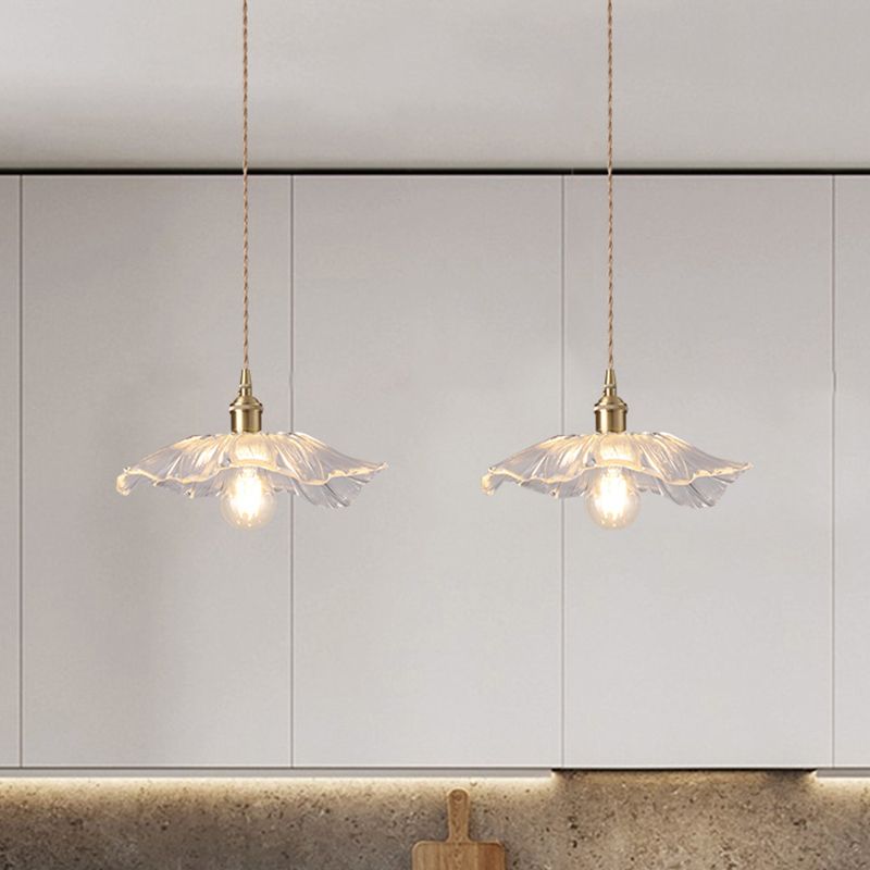 Blumenglas Anhänger Deckenleuchte Einfachheit Stil klarer Anhänger Beleuchtung