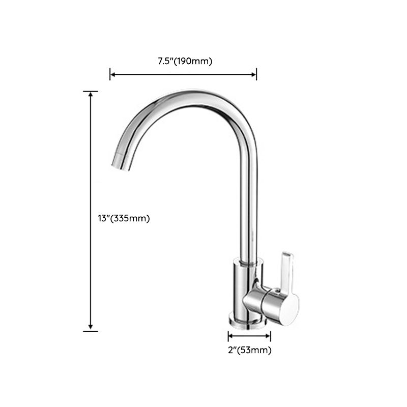 Modern Bridge Faucet Stainless Steel with Handles and Supply Lines Kitchen Sink Faucet