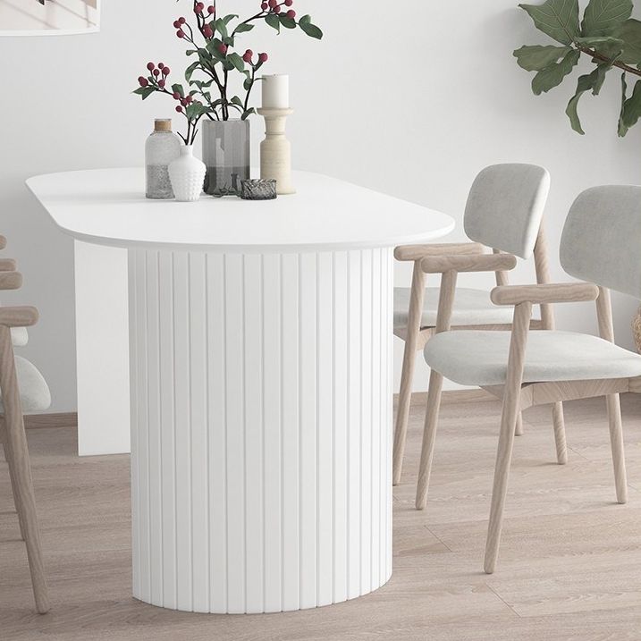 Sintered Stone Esstisch Einfachheit Doppelte Sockstisch für Esszimmer