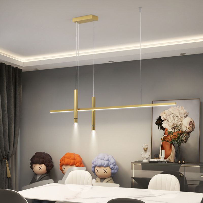 Linear Modern 3 - Light Kitchen Island Fixture Interior LED Ceiling Pendant Lighting