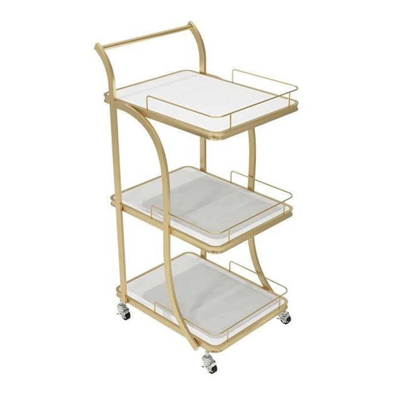 Contemporary Prep Table Rolling Rectangle Metal Prep Table for Kitchen