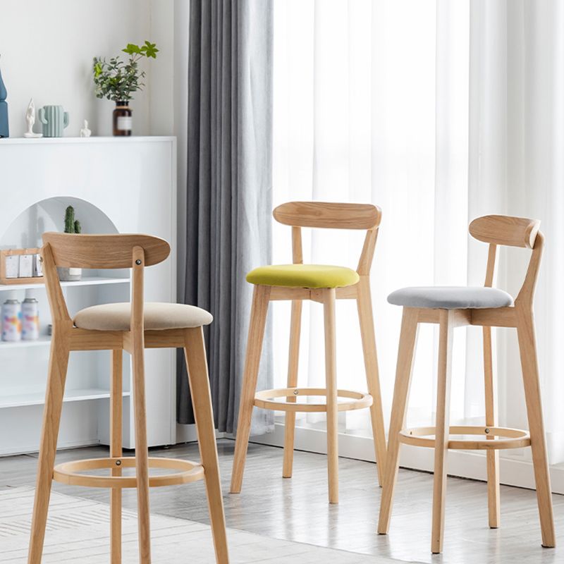 Nordisches Holz einfacher Barhocker 28 "H Indoor Tallhocker mit Polster