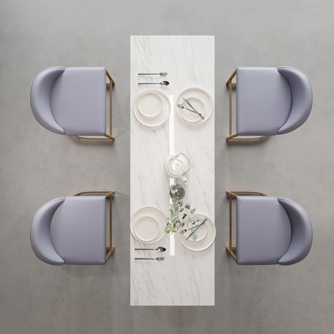 1/3/5 Pieces Bar Stool and Table Set, Glam and Rectangular for Dining Room