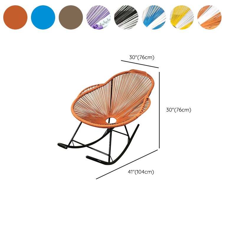Modern Style Iron Base Lazy Chair Chaise Lounge Rocking Chair