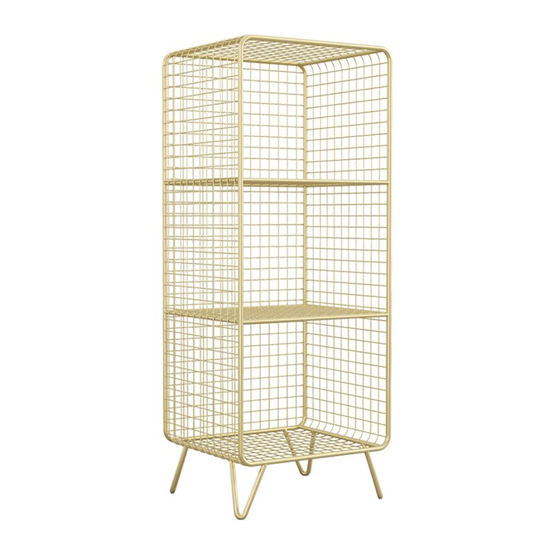 Metal Modern Standard Bookshelf Closed Back Bookcase for Home Office