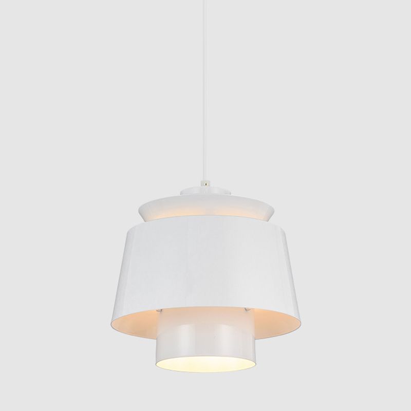 Forma de platillo volador posmoderno colgante de metal liviano 1 luz de suspensión de luz para sala de estar
