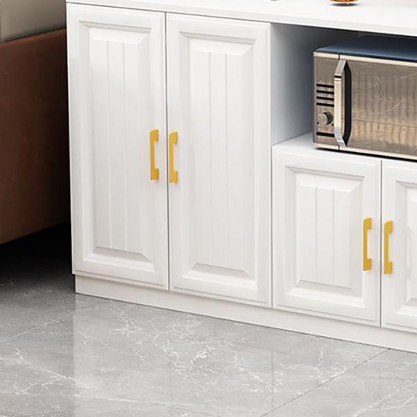 Modern Engineered Wood 34.4"H Sideboard Dining Room Buffet Server with Storage