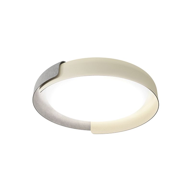 Modern Aluminum Flush Mount Lamp Acrylic Shade Flush Mount Ceiling Fixture for Bedroom