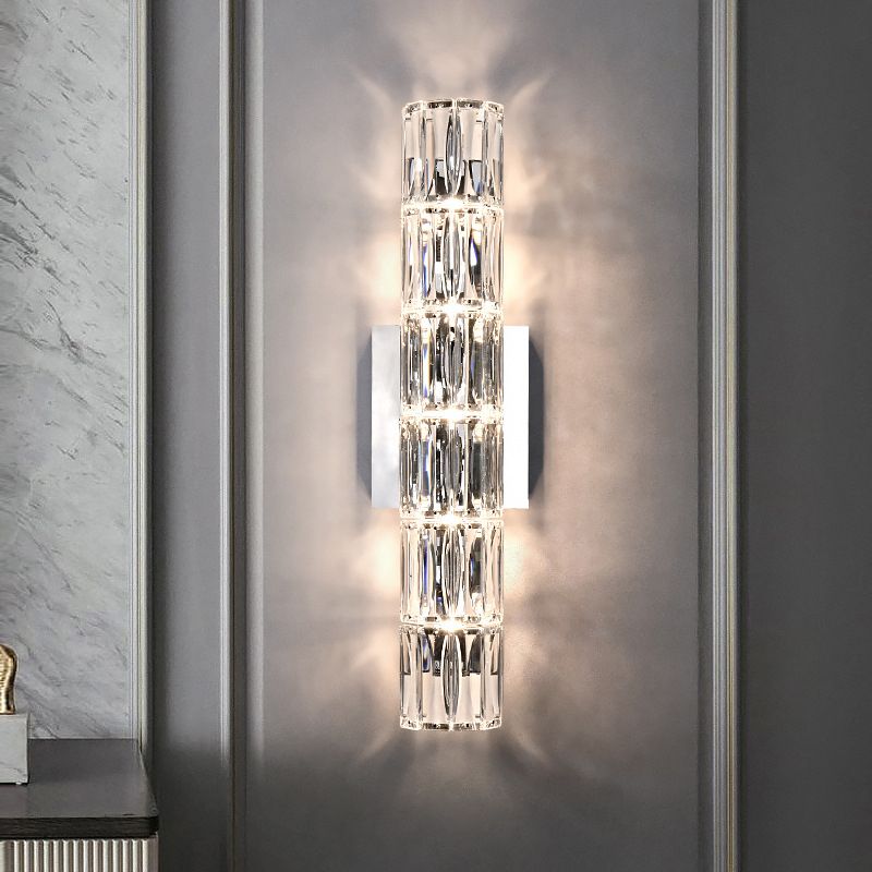 Postmodern Style Wall Light Crystal Wall Sconce Light for Living Room