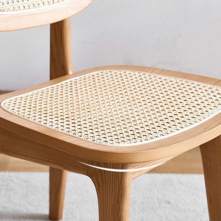 Open Back Dining Side Chair Traditional Solid Wood Side Chair Set