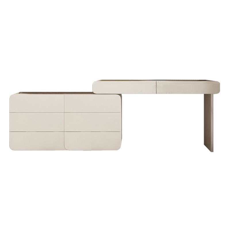 Scandinavian Vanity Set White Bedroom Mirror Vanity Dressing Table
