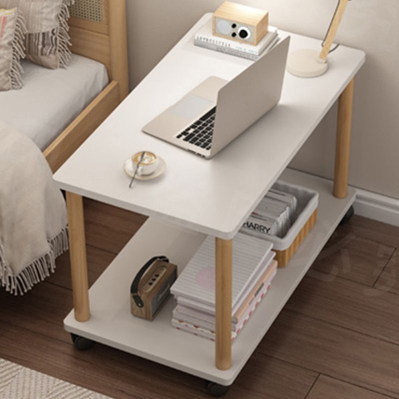 Modern Rectangular/Square Corner Table Wood Side End Table for Living Room