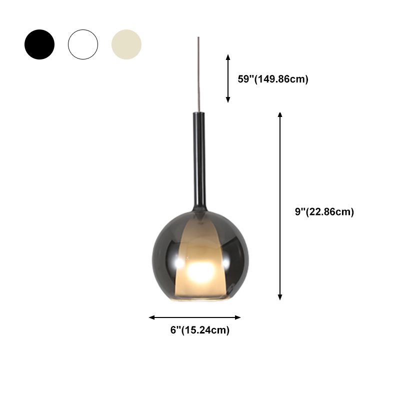 1 Lichthängeleuchte moderne Bell-LED-Federung für das Restaurant