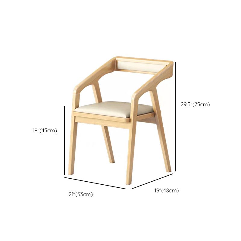 Light Wood Finish Dining Table with Wooden Chairs 1/2/3/4 Pieces Modern Dinette Set