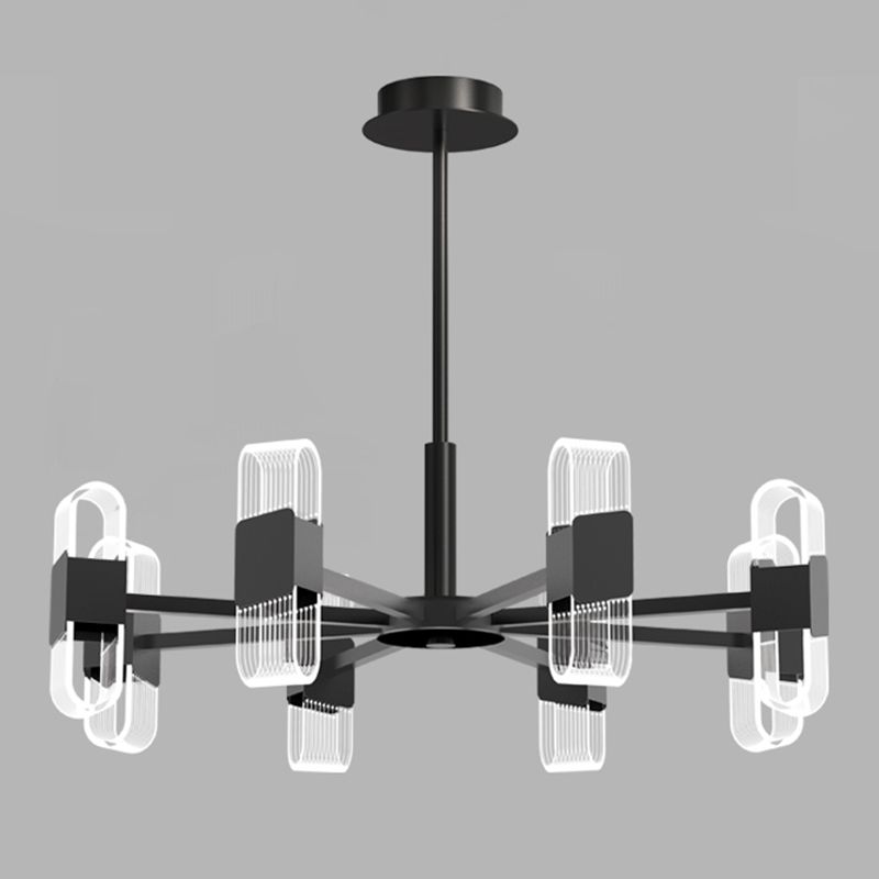 Living Room Modern Hanging Ceiling Lights Acrylic Sputnik Hanging Pendant Lamp
