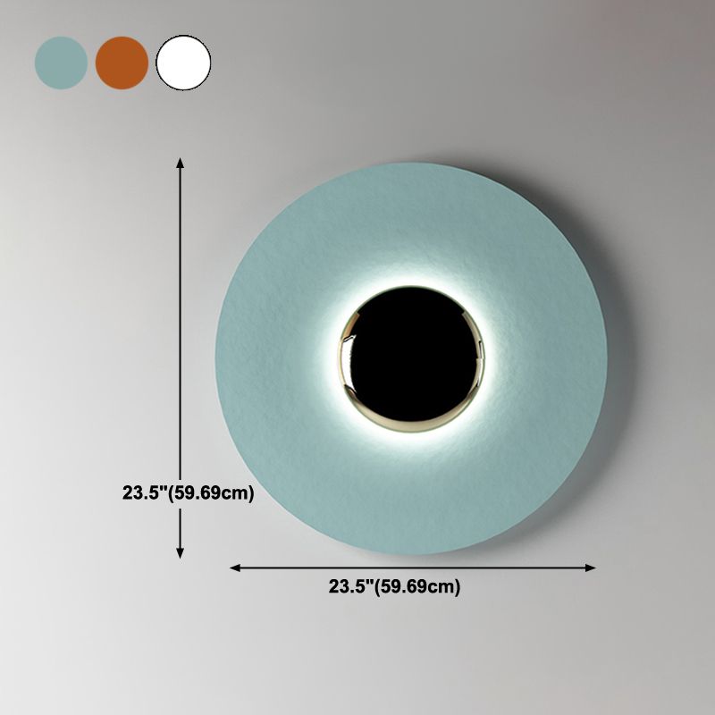 Forma a forma di metallo rotondo sconce moderno apparecchi di illuminazione a parete singola a parete singola