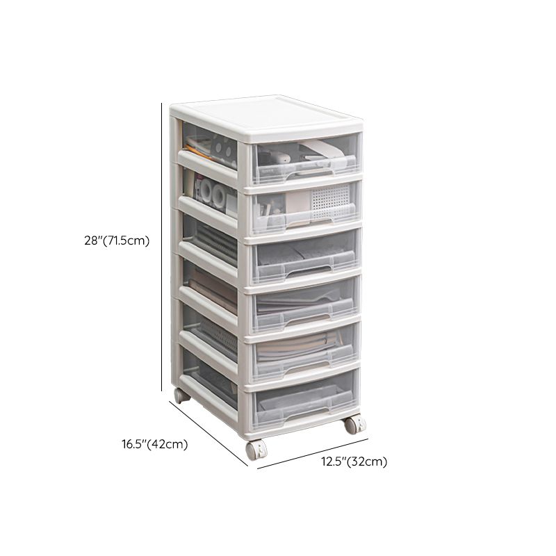 Modern Vertical Transparent Filing Cabinet Plastic Drawers File Cabinet