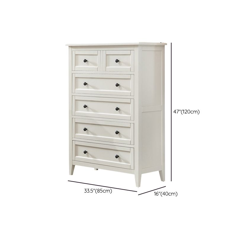 Knobs Standard Accent Chest Cherry Storage Cabinet with 5/6/7 Drawers
