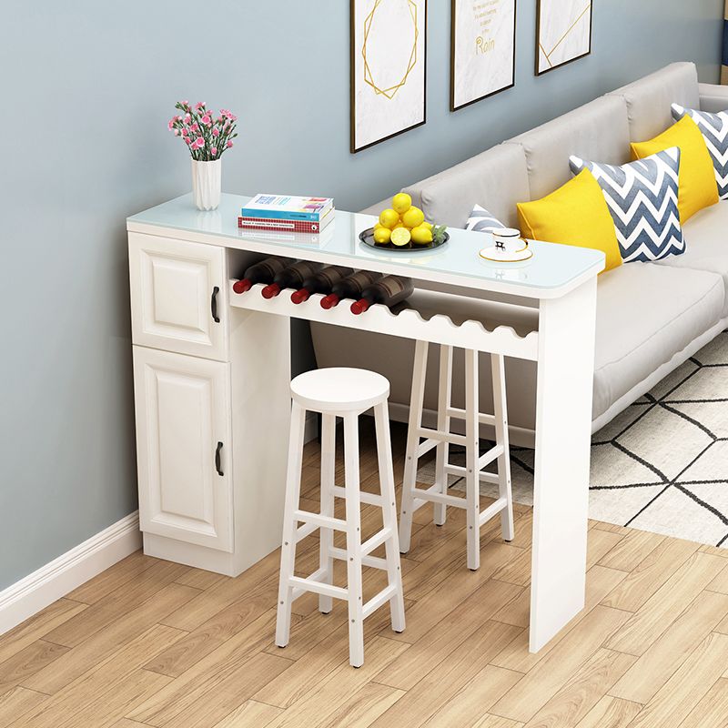 Contemporary Bar Dining Table Indoor Rectangle Counter Table