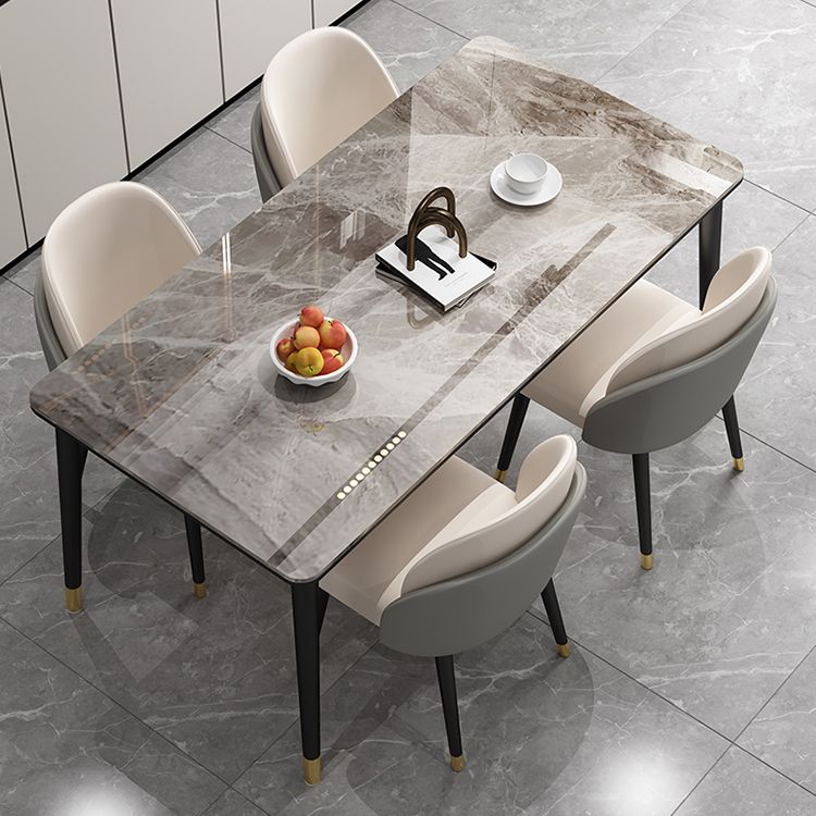 Modern 1/2/5/7 Pieces Dining Set Rectangle Faux Marble Dining Table for Dining Room