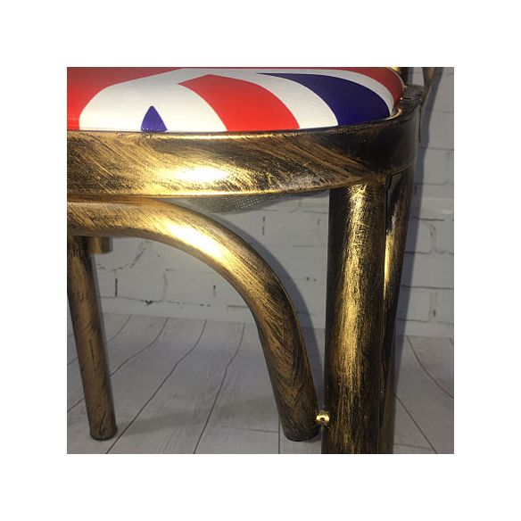 Industrial Style Metal Chairs Dining Room Kitchen Cross Back Side Chair