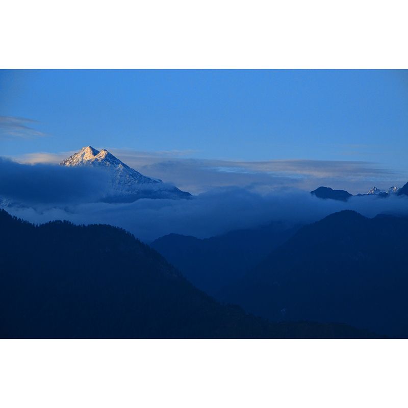 Himalayas View Mural Waterproof Wall Covering for Living Room Reading Room