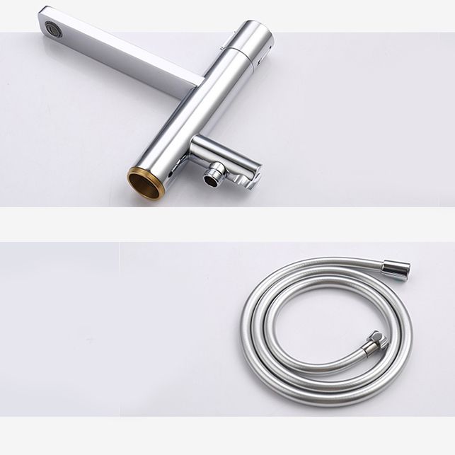 Floor Mounted Metal Freestanding Tub Filler High Arc Freestanding Bathtub Faucet