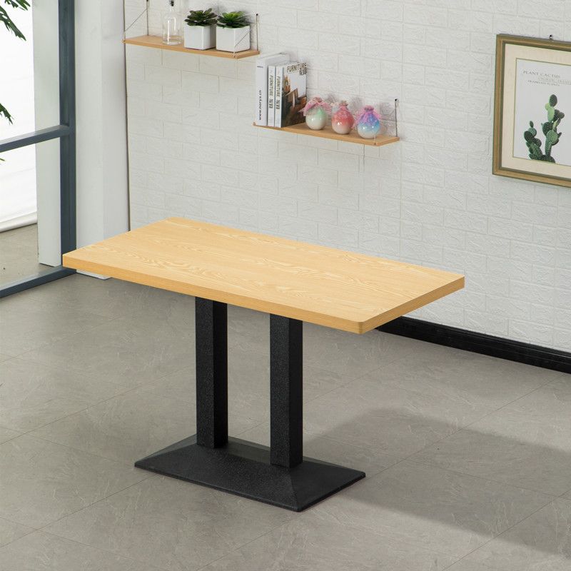 MDF 5 PCS Juego de comedor moderno con sillas de bocina de vaca Juego de comedor de altura estándar