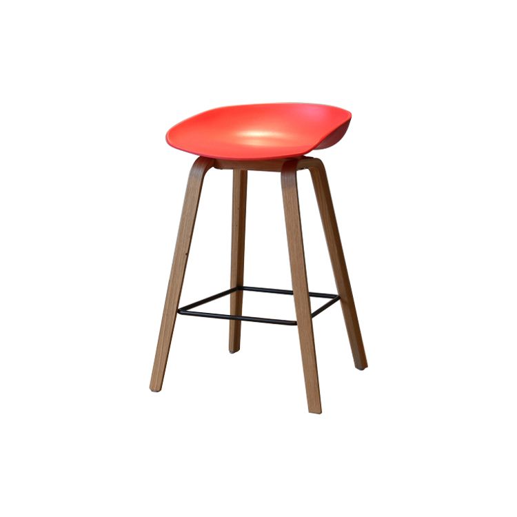 Sgabello da bar per interni con sgabello in legno massiccio contemporaneo con corda per cucina