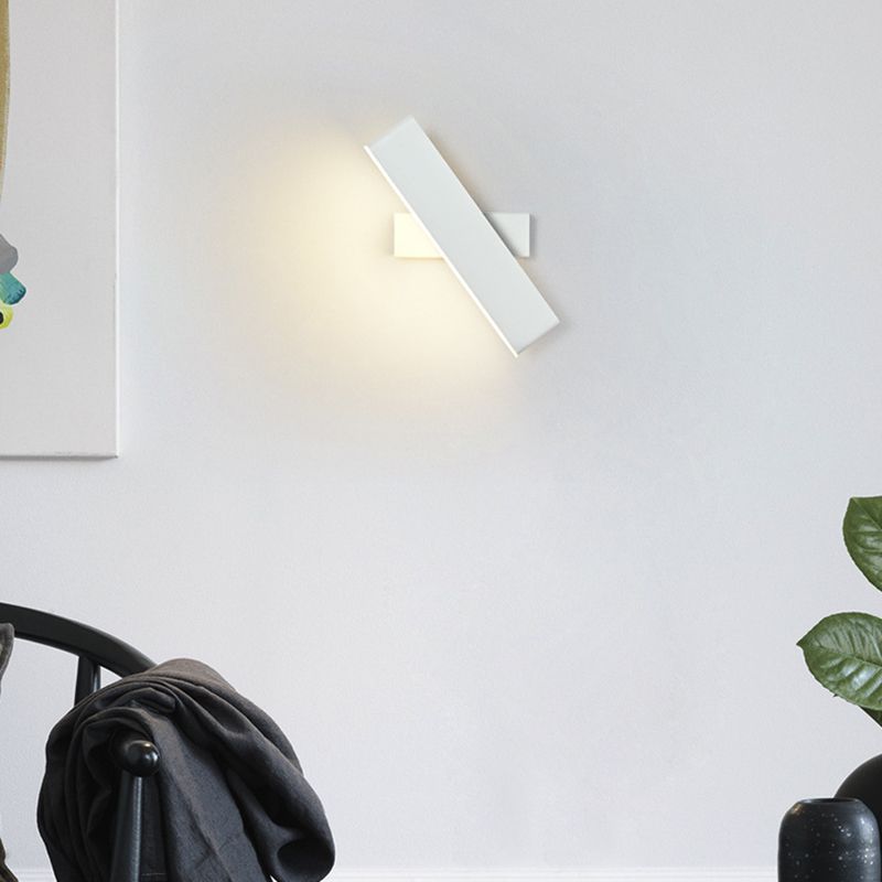 Modern Wall Mount Light 1-Light LED Rotatable Wall Light with Acrylic Shade for Bedside