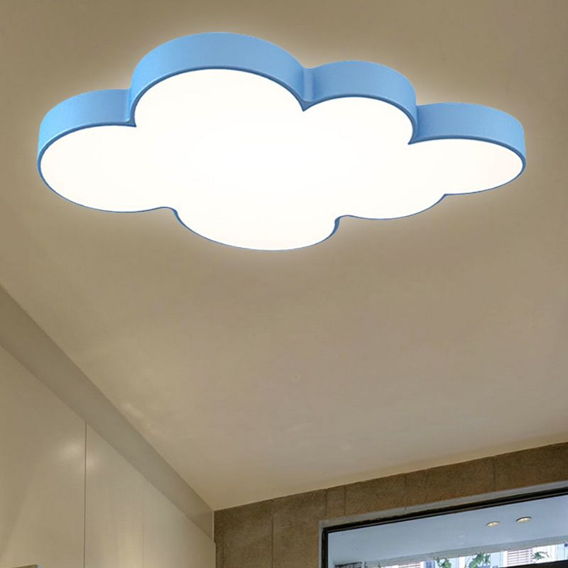 Acrylic Cloud Ceiling Flush Mount Modern Flush Mount Ceiling Light for Classroom Kid Bedroom