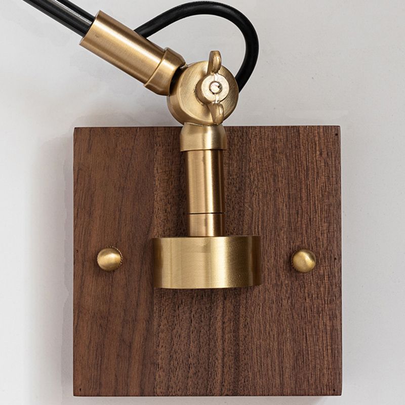 Goldene Metallwandlampe Leuchten Industrial Swing Arm Lampe für Schlafzimmer