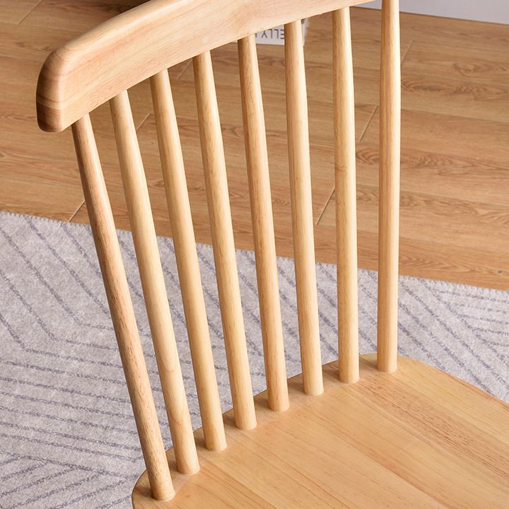 Traditional Wood Windsor Back Side Chair 19'' Wide Indoor Dining Chair
