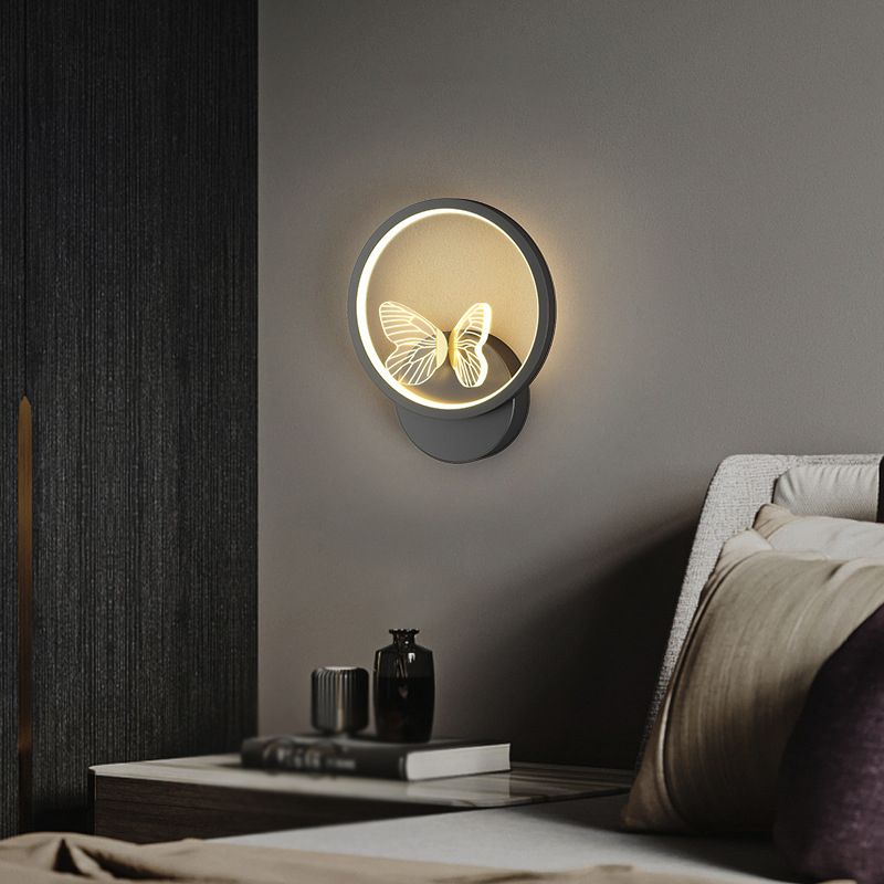 Metal Geometric Wall Mounted Lamps Modern Style 2 Lights Wall Lighting Fixtures