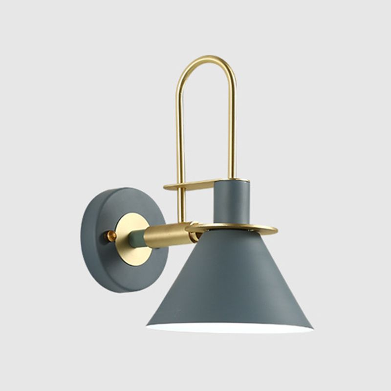 Cone Shape Metal Sconce Light Modern Style Wall Lamp for Dining Room