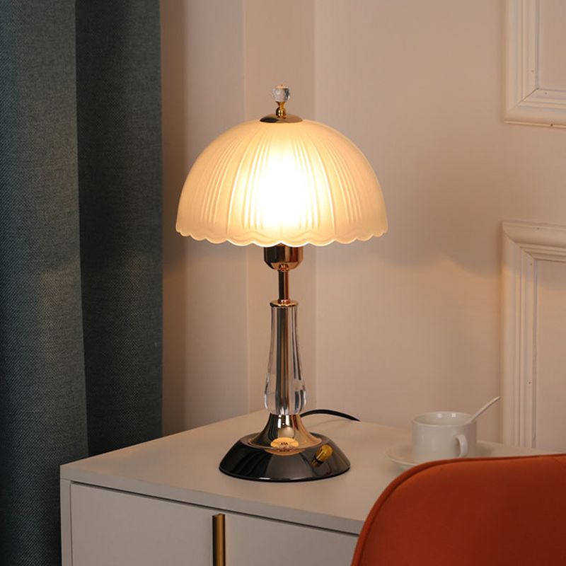 Scandinavische eenvoudige tafellamp moderne stijl glazen bureaulamp voor studeerkamer woonkamer