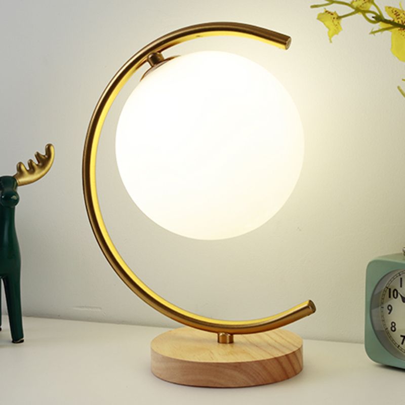 Sfera lampade da tavolo notturno MODERNA 1 comodino leggero in oro