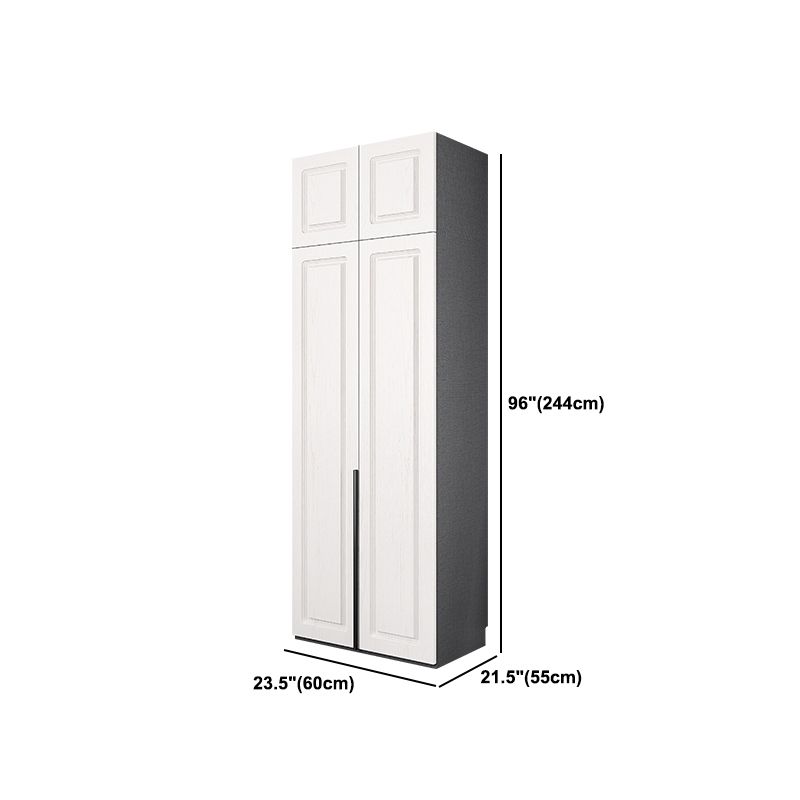 Modern Style Wooden Wardrobe Soft Close Door Wardrobe Closet with Drawer