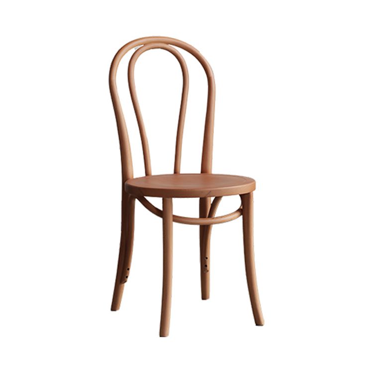 Silla lateral trasera Windsor de estilo escandinavo para sillas de comedor de madera para el hogar