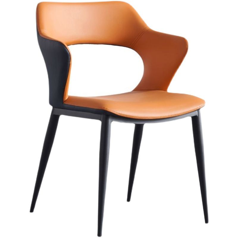Contemporary Dining Room Arm Chairs Faux Leather Dining Chairs