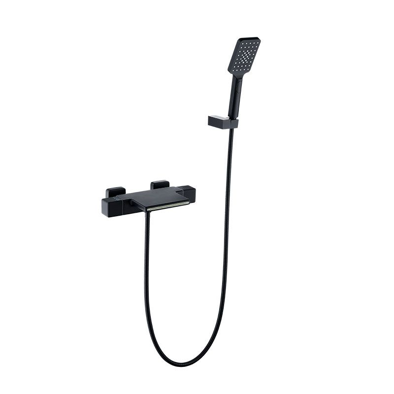 Modern Wall Mounted Faucet Handheld Shower Head Waterfall Faucet
