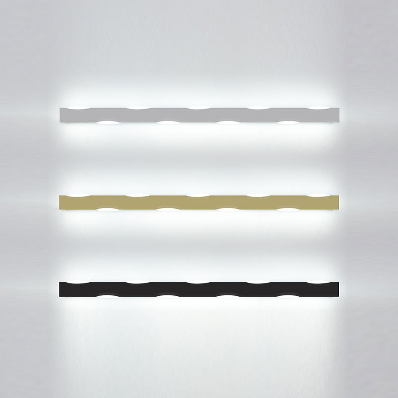 Forma de forma lineal Iluminación de pared de metal Estilo moderno 1 Luz de la pared de luz Luz de la pared de la luz.