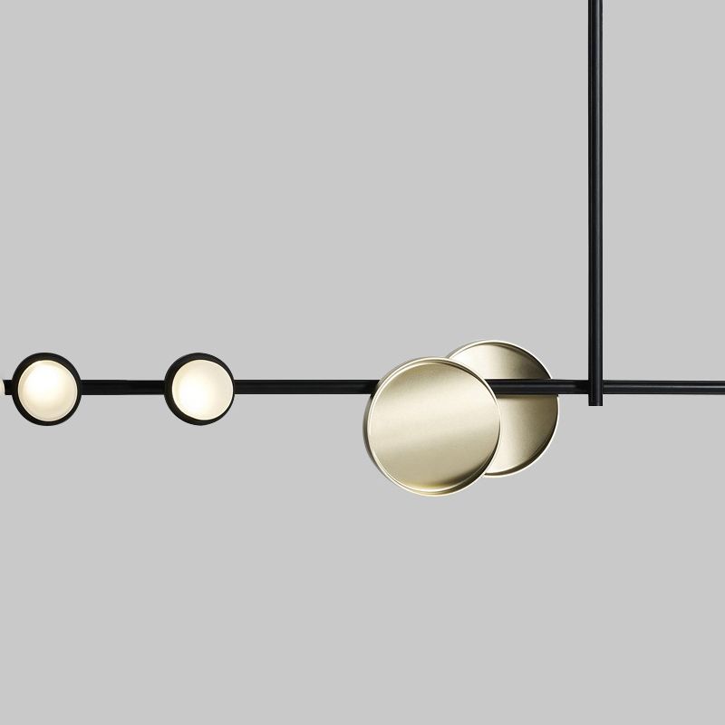 Modern Style Linear Hanging Pendant Lights Metal 12- Light Pendant Light Fixtures