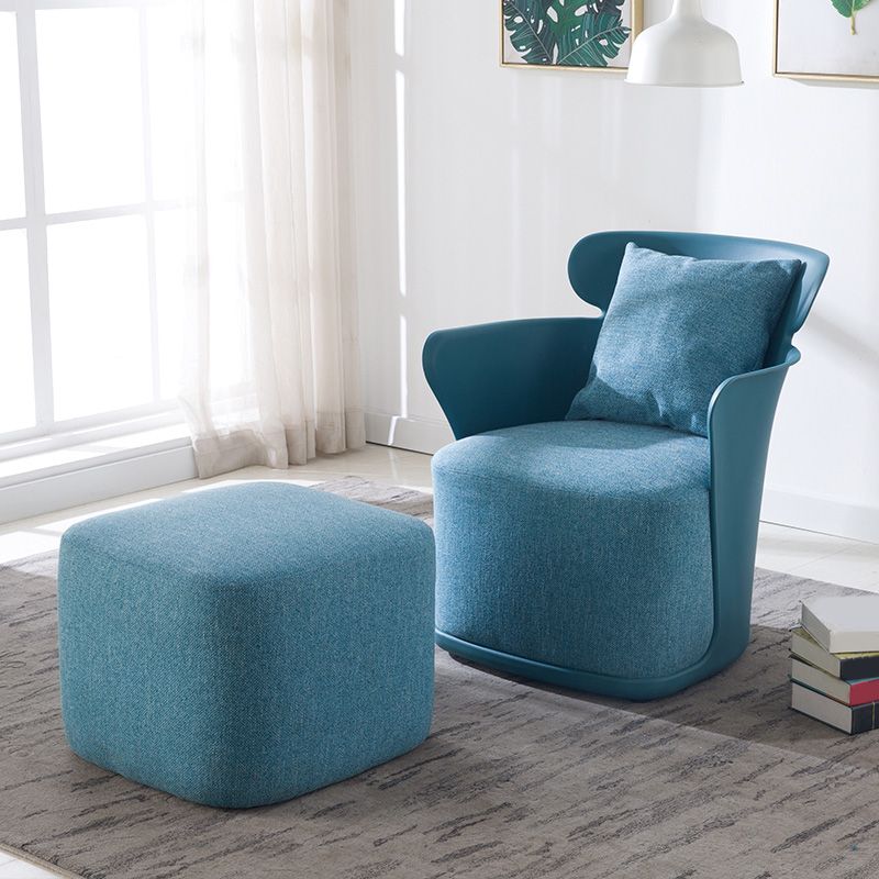 Arms Included Chair 27.5" L x 23.6" W x 29.9" H Linen Chair for Living Room