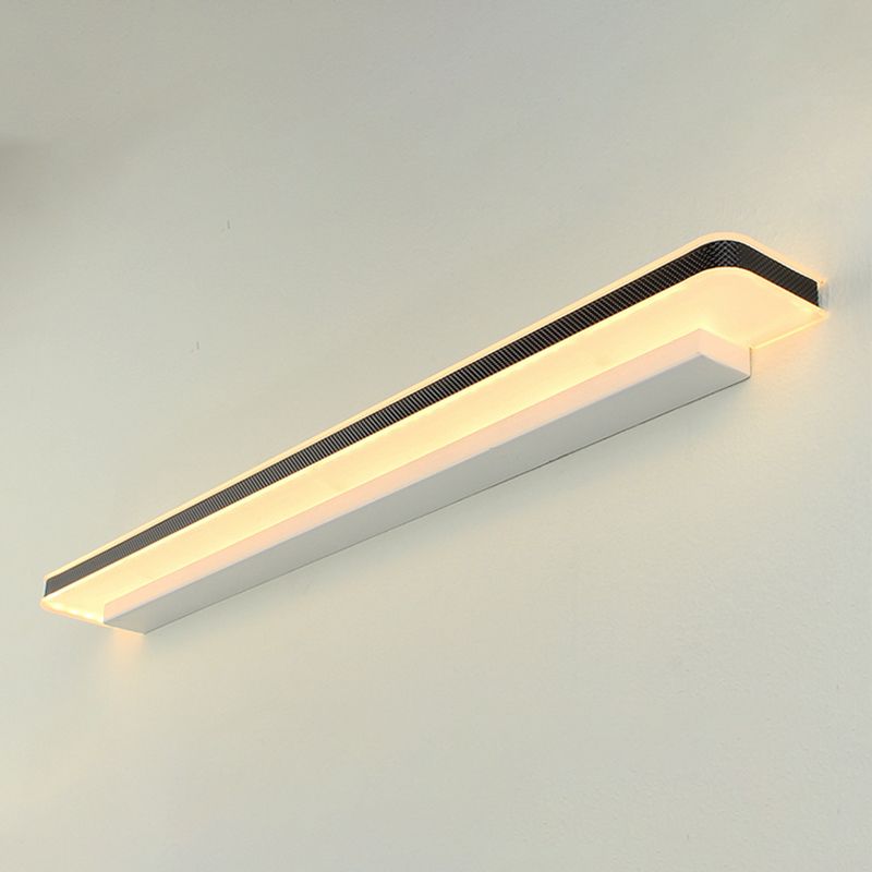 Luci da parete a specchio in metallo moderno moderno semplice stye teste muro di montaggio a parete in nero