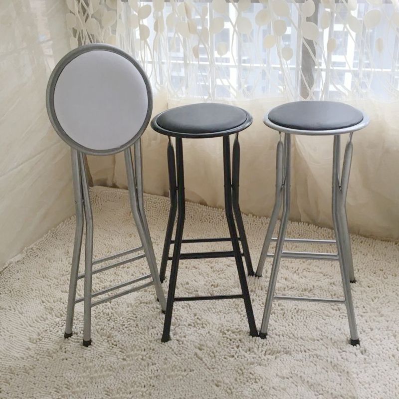 Taburete moderno de la sala de estar de acero de la sala de acero con reposapiés