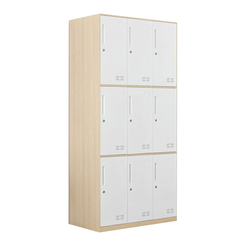 Metal Matte Finish Wardrobe Industrial Storage Cabinet with Hinged Doors