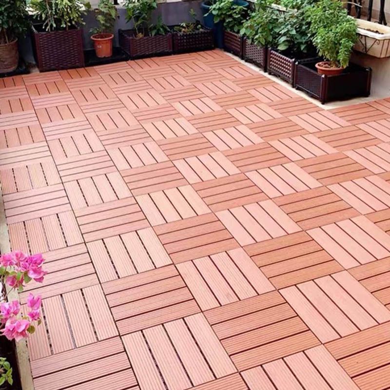 Classical Wooden Flooring Tiles Interlocking Garden Patio Flooring Tiles