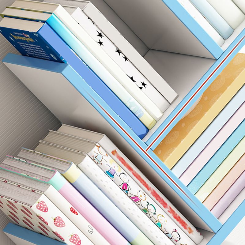 Modern Bookshelf Open Back Engineered Wood Bookcase for Study Room