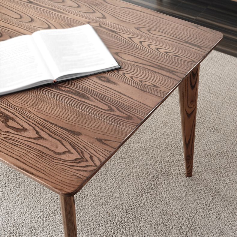 Contemporary Style 1/3/4/5 Pieces Furniture Rectangle Solid Wood Dining Table Set for Home